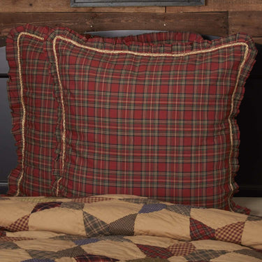 Tea Star Fabric Euro Sham 26x26 VHC Brands - The Fox Decor
